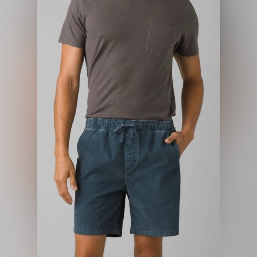 NWT Prana Canyon Camp Shorts in Grey Blue 7” Inseam - Picture 1 of 6
